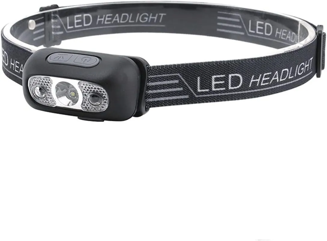 Headlamps Mini Rechargeable LED Headlamp Body Motion Sensor Headlight Camping Flashlight Head Light Torch Lamp with USB