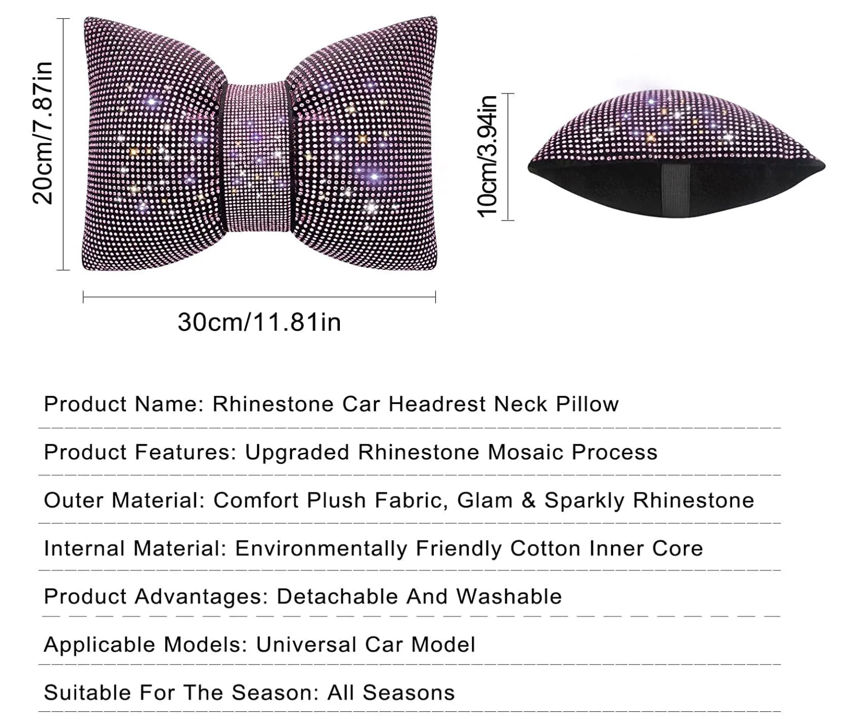 Headrest Pillow Shiny