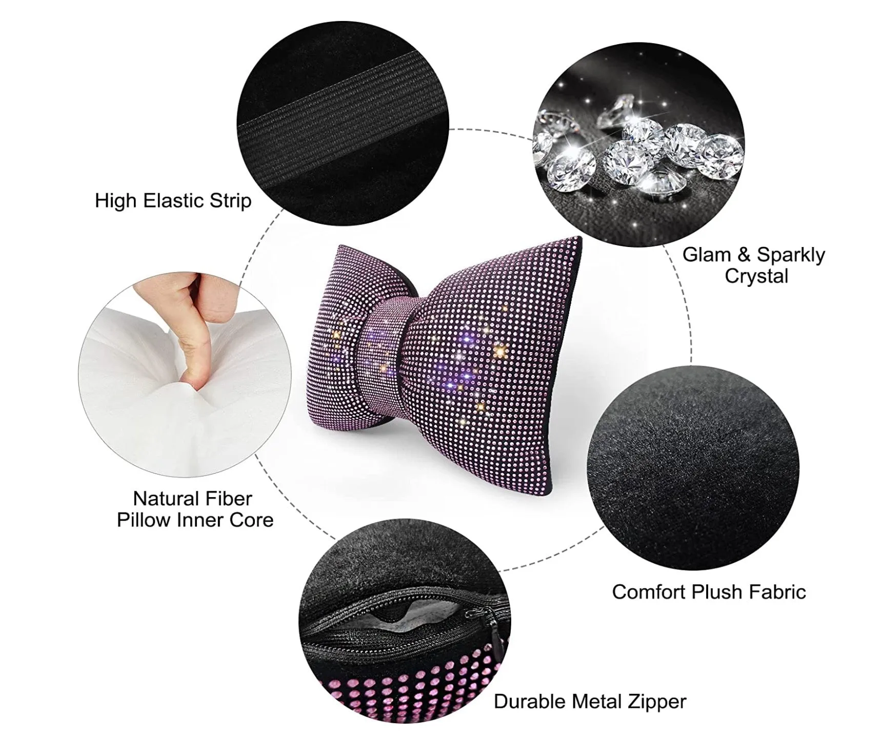 Headrest Pillow Shiny