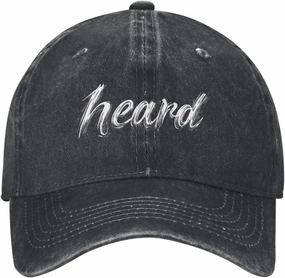 Heard Funny Chef Funny Restaurant Slang Lingo Chef Cooking Hat Baseball Cap Adjustable Dad Hats Gift for Men Women Outdoor Activities Black49