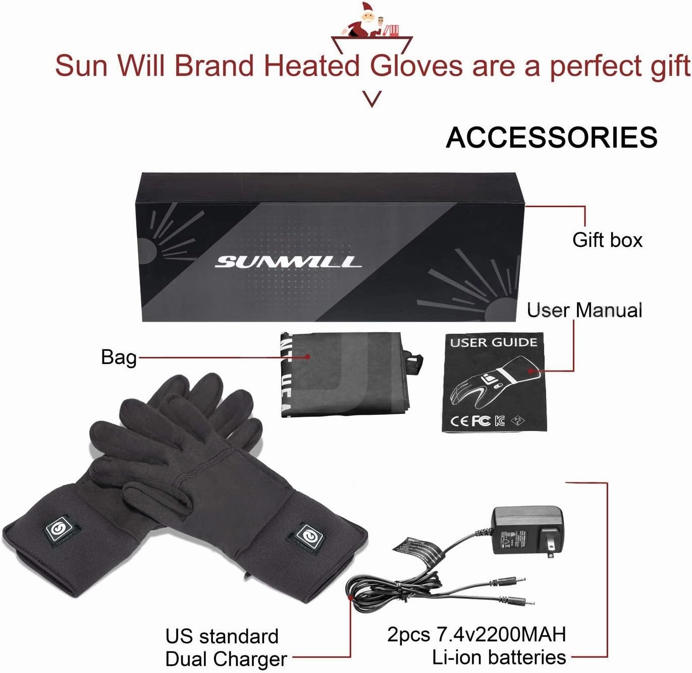 Heated Glove Liners for Men Women,Rechargeable Electric Battery Heating Riding Ski Snowboarding Hiking Cycling Hunting Thin Gloves Hand Warmer