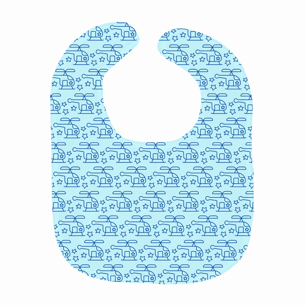 Helicopter Star Baby Bib