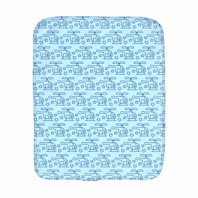 Helicopter Star Burp Cloths