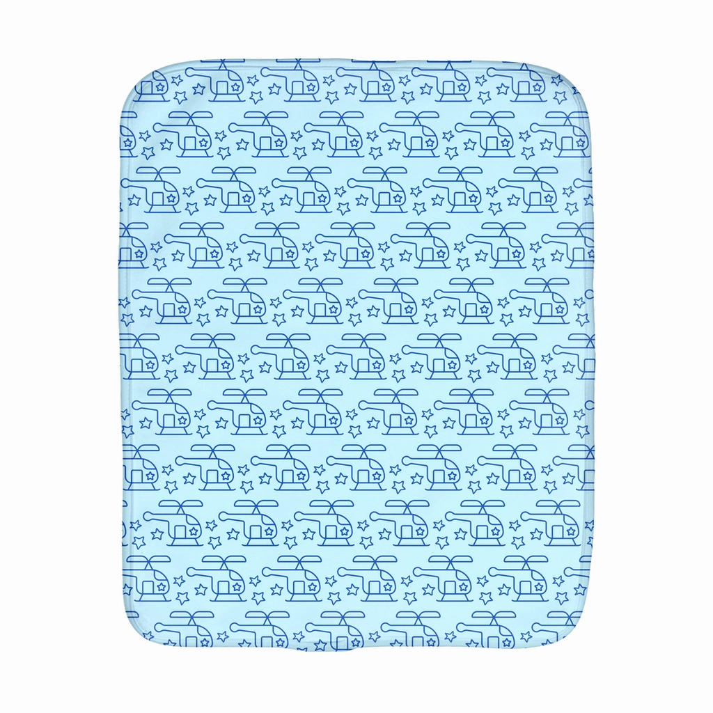 Helicopter Star Burp Cloths