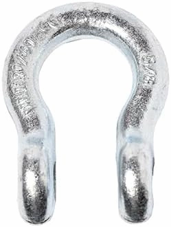 Hi-Gear 4 Pack Galvanized - Rigging 5/8" Bow Shackles D Ring Rugged 13 Ton 28,600 Lbs Breaking Strength, WLL 3.25 Ton 7000 lbs w 3/4'' Pin Clevis Screw Heavy Duty for Auto SUV Anchor ATV UTV Recovery