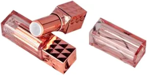 Home Spare Empty PET Bottles Diy High-Grade 12.1Mm Empty Plastic White Rose Gold Lipstick Tube Travel Cosmetic Container Lip Balm Tubes Bottles 20Pcs/Lot