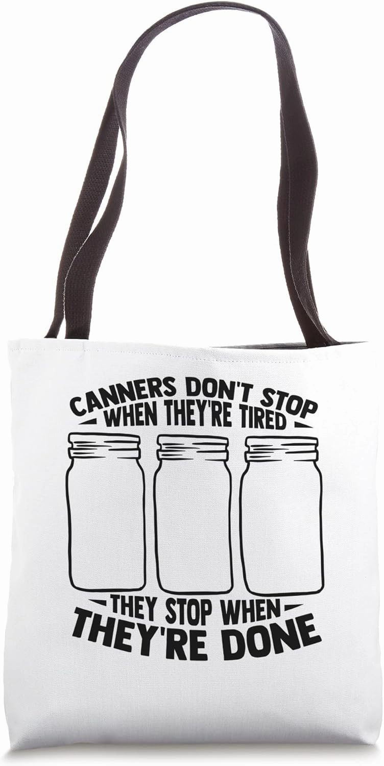 Homesteader Canning Season Homegrown Ball Canner Tote Bag