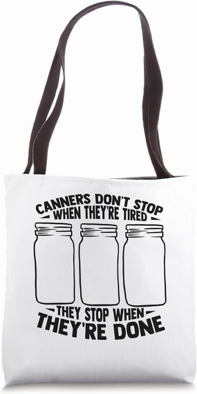 Homesteader Canning Season Homegrown Ball Canner Tote Bag
