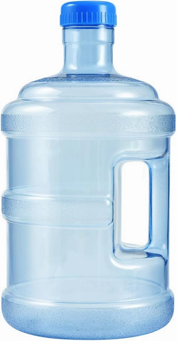 Homoyoyo Plastic 5 Liters Water Bottle with Cap PVC, 5 Liters Water Jug Easy Grip Carry Handle, Reusable Jug Container Water Can, Water Liters for Home Kitchen(Random Style)