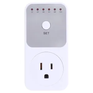 HOMSFOU Timing Socket Outlet Splitter Timers for Electrical Outlet Outdoor Dusk to Dawn Sensor Timer for Electrical Outlet Programmable Motion Lamp Timer Switch Lights Timer Outlet APC Abs