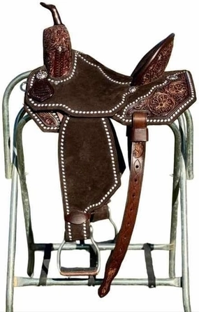 Horse Saddle Barrel Racing Western Wooden Tree Handmade Premium Leather Comfort Horse Trail Equestrian Tooled Carved Horse Riding Saddle Size: 10"-18 inches Seat Available, FS18