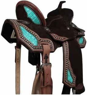 Horse Saddle Barrel Racing Western Wooden Tree Handmade Premium Leather Comfort Horse Trail Equestrian Tooled Carved Horse Riding Saddle Size: 10"-18 inches Seat Available, YU08