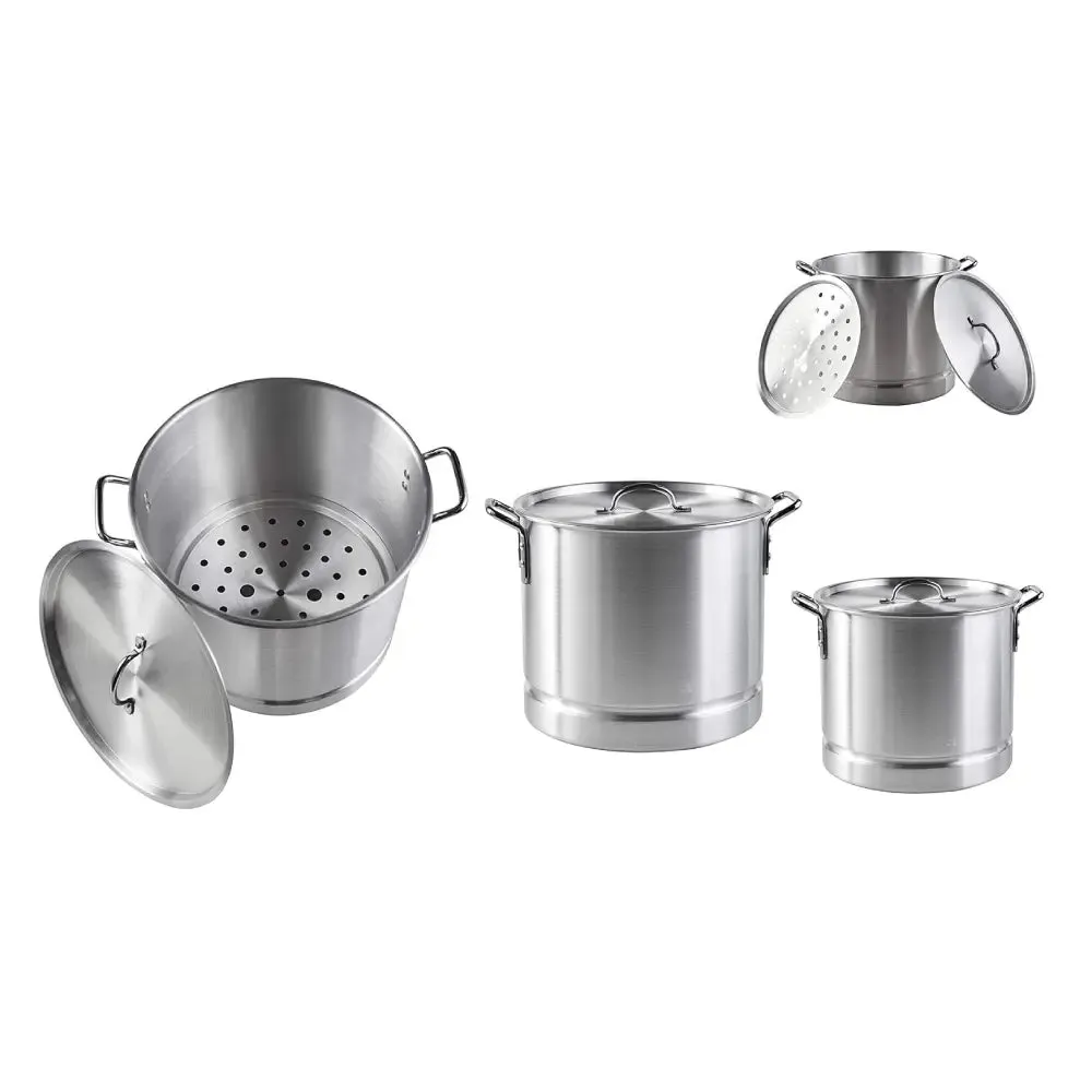 Imusa Aluminum Steamer Set (8, 12, 16, 20 qrt) 4 Pot Set From Mexmax INC.