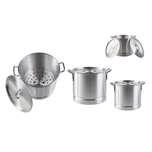 Imusa Aluminum Steamer Set (8, 12, 16, 20 qrt) 4 Pot Set From Mexmax INC.