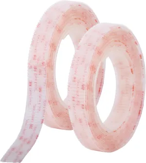 Industrial Strength -10FT 2Pack - Clear Indoor/Outdoor Adhesive Mounting Tape- Self Mating Reclosable Fastener Compatible with 3M SJ3550 / SJ3560 Dual Lock