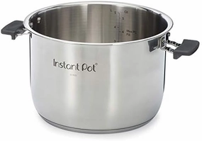 Instant Pot Stainless Steel Inner Cooking Pot with Handles, 8-Qt, Polished Surface, Rice Cooker, Stainless Steel Cooking Pot, Use with 8-Qt Duo Evo ,Pro & Pro Crisp
