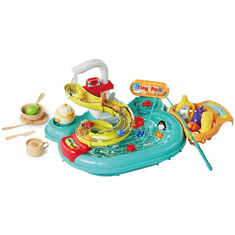 Interactive Water Fun - Play Kitchen And Fishing Set For Children