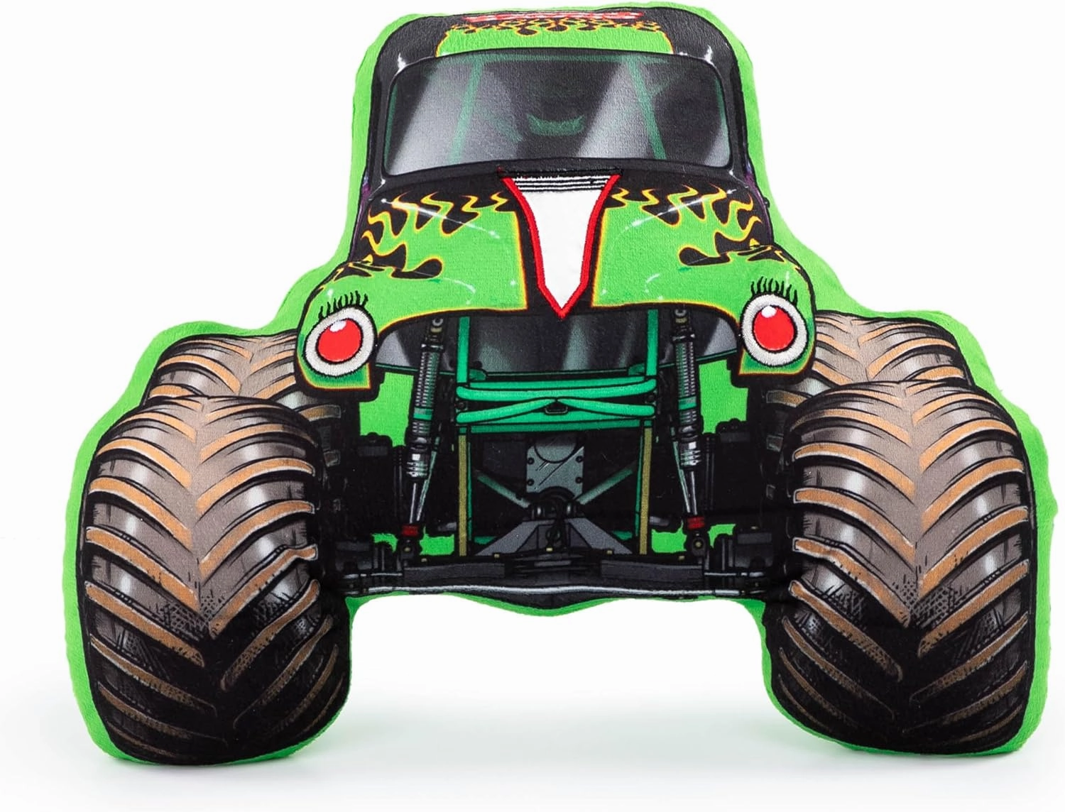 Jay Franco Monster Jam Grave Digger Nogginz Set - 40 x 50 Inch Lightweight Travel Throw Blanket & Pillow - Kids Super Soft 2 Piece Bedding Set