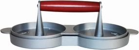Jim Beam JB0169, Aluminium Burger Patty Press, Non-Stick Burger Patty Surface, Gray