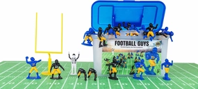 Kaskey Kids Football Guys – Blue & Yellow / Black & Gold Inspires Kids Imaginations with Endless Hours of Creative, Open-Ended Play – Includes 2 Teams & Accessories – 28 Pieces in Every Set!