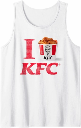 KFC I Heart KFC Bucket of Fried Chicken Retro Food Tank Top