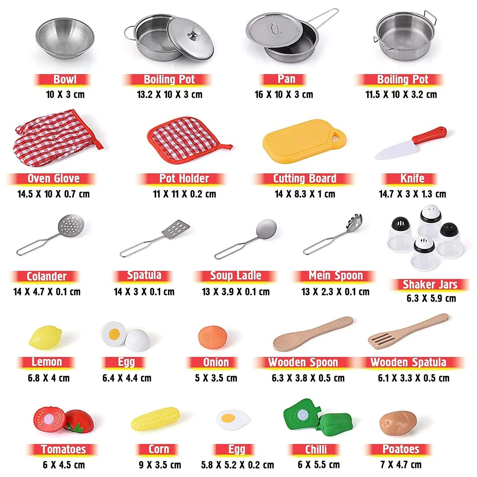 Kids Kitchen Toy Playset, Educational Kitchen Set Accessories For Girls And Boys