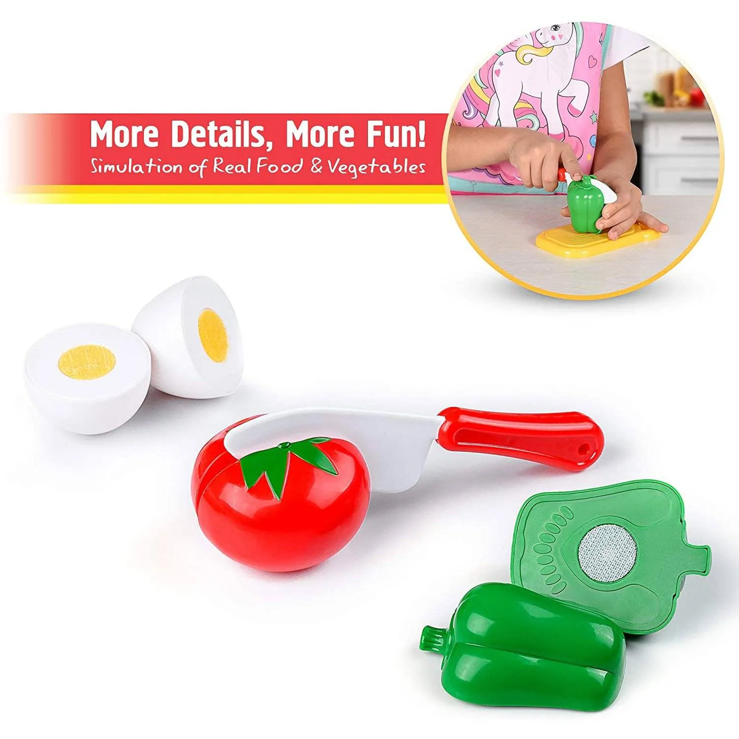 Kids Kitchen Toy Playset, Educational Kitchen Set Accessories For Girls And Boys