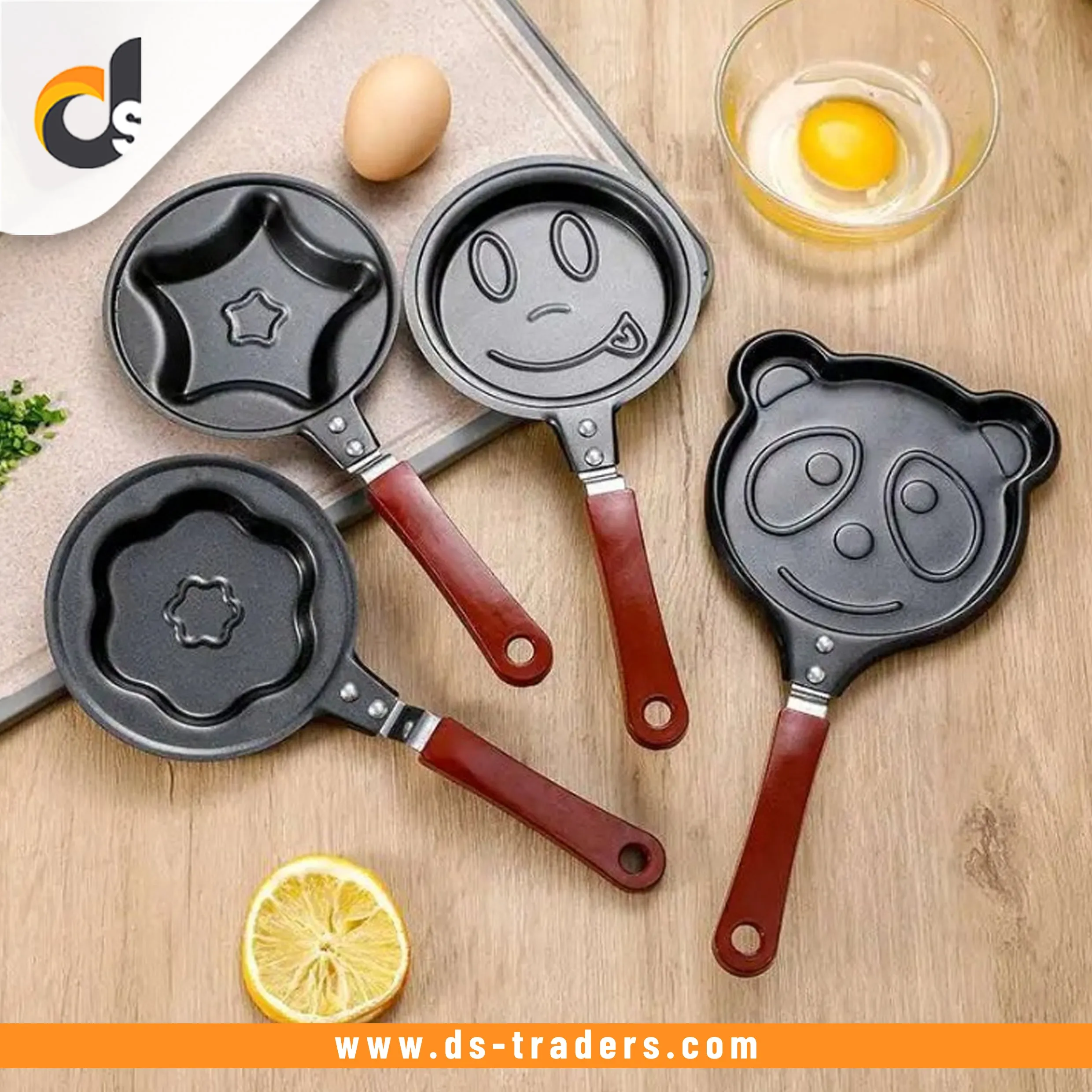 Kids Pancakes And Omelet Non-Stick Egg Fry Pan (Random Cute Designs).