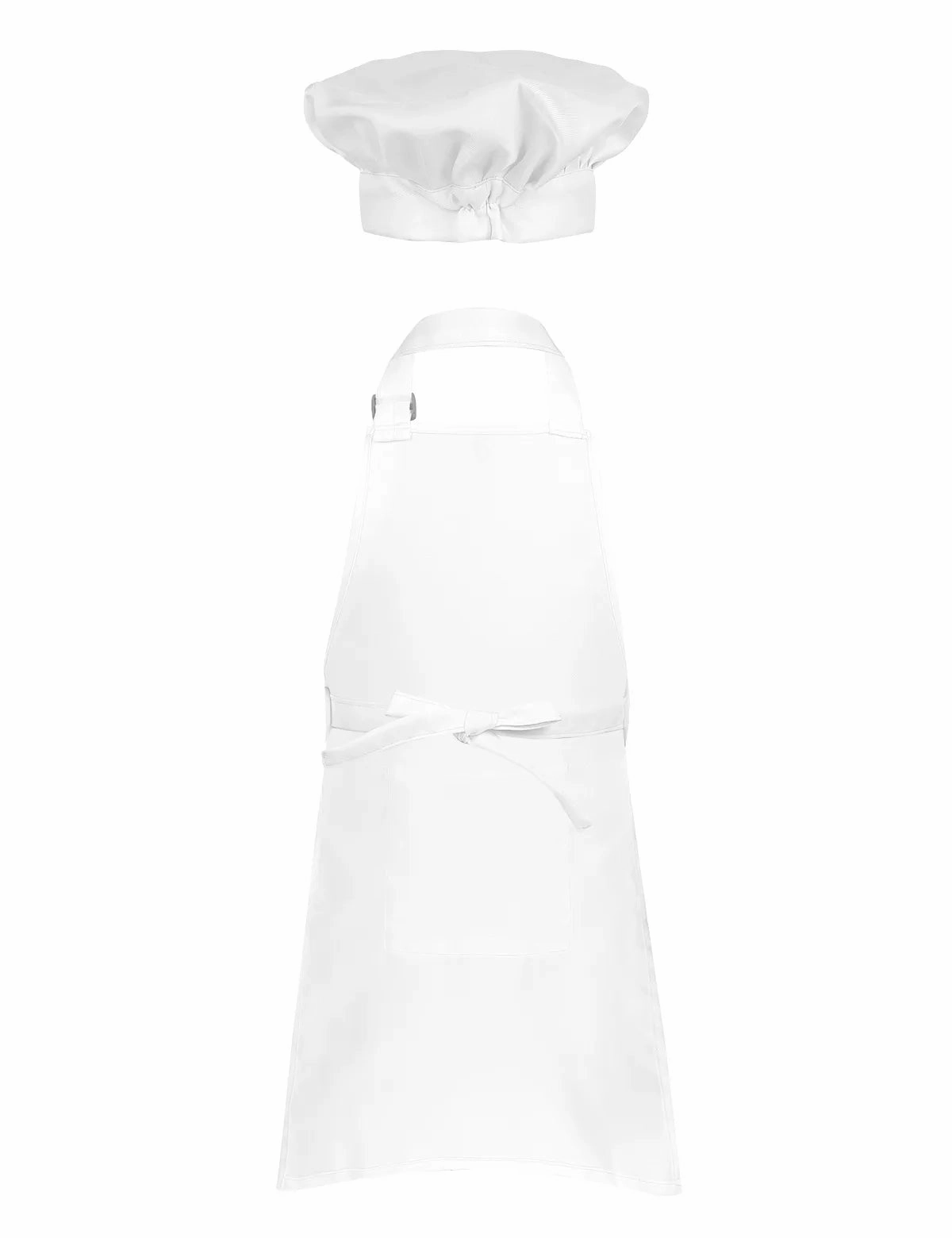 Kids Role Play Apron & Chef Hat Set for Cooking, Baking, Painting, Halloween Costume