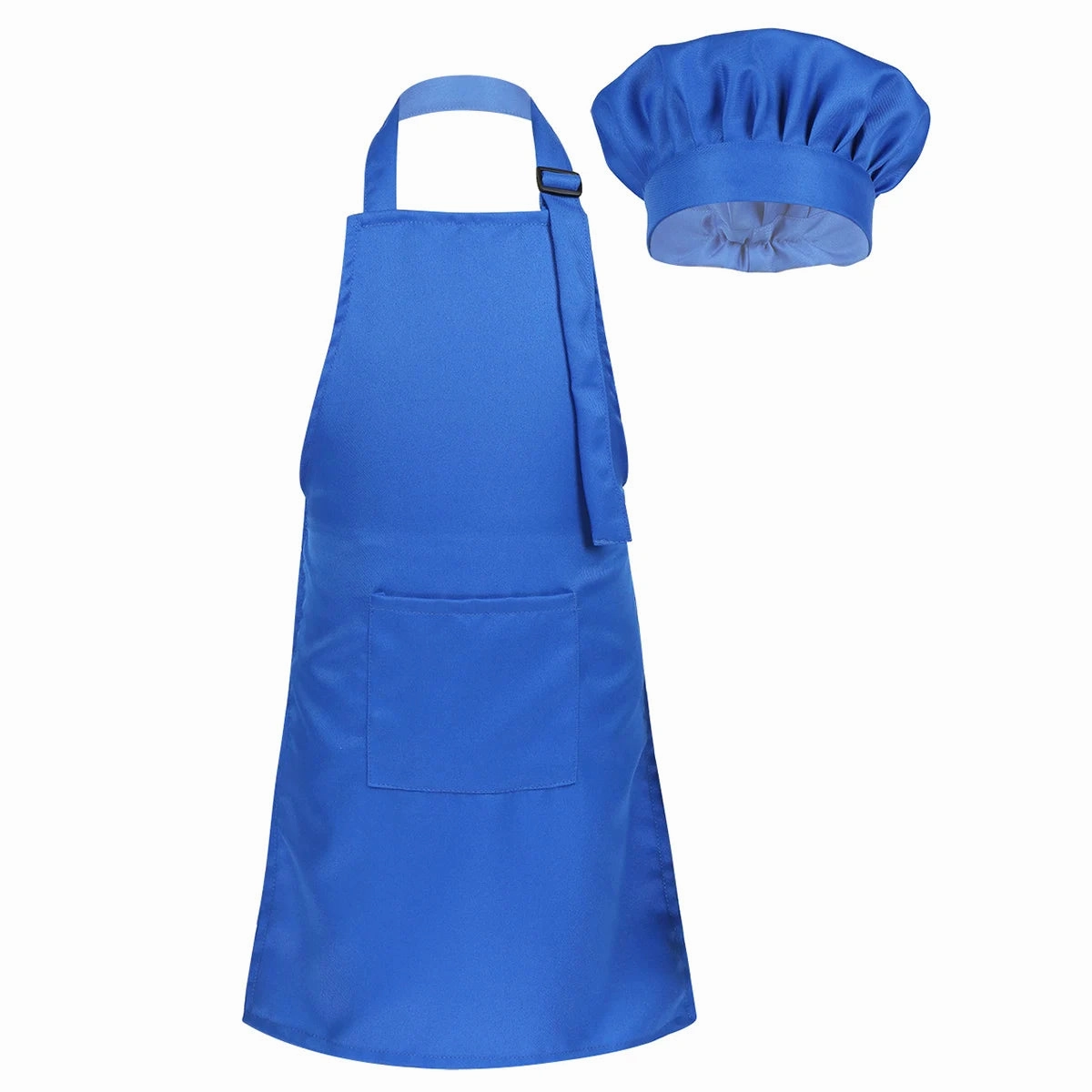 Kids Role Play Apron & Chef Hat Set for Cooking, Baking, Painting, Halloween Costume