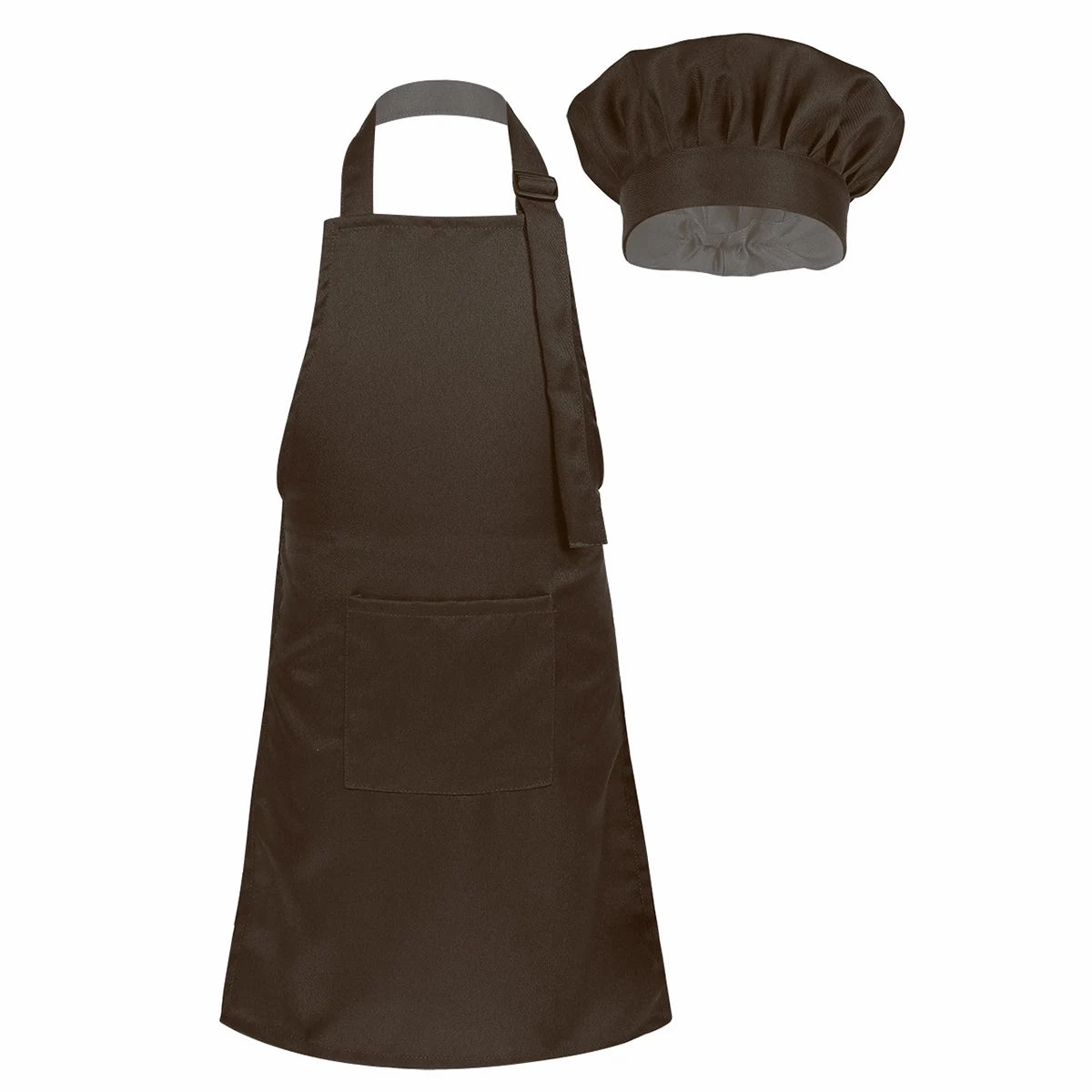 Kids Role Play Apron & Chef Hat Set for Cooking, Baking, Painting, Halloween Costume