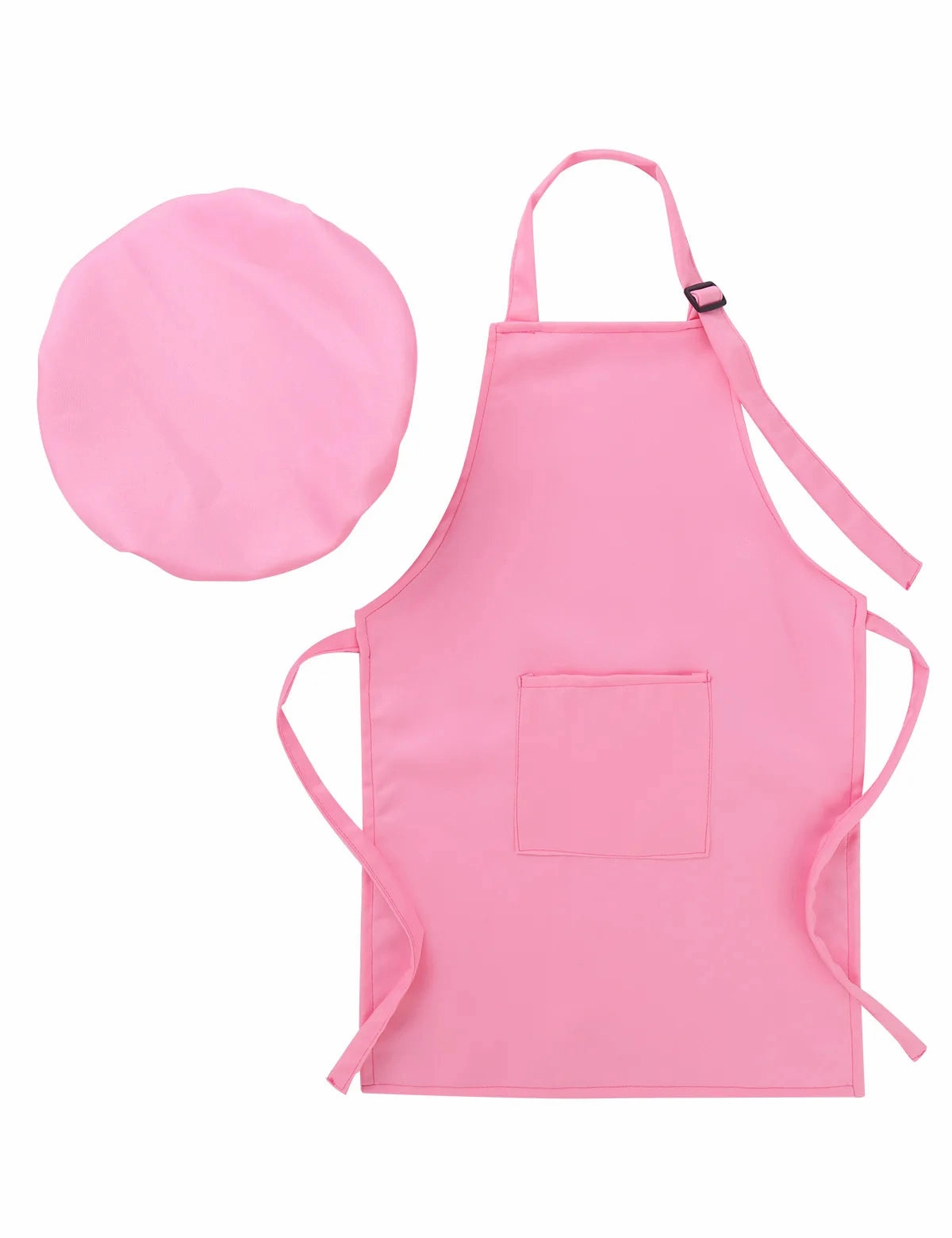 Kids Role Play Apron & Chef Hat Set for Cooking, Baking, Painting, Halloween Costume