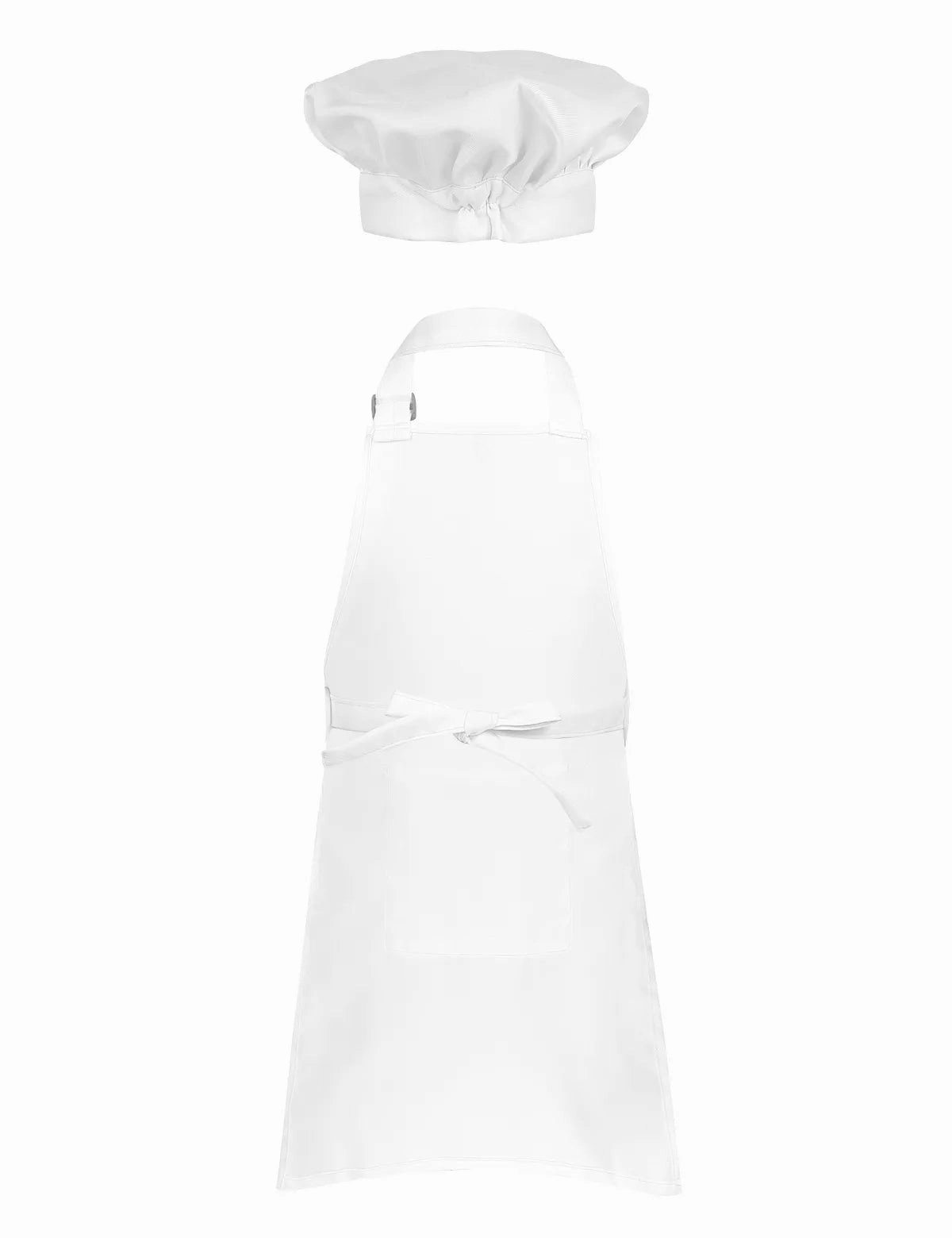 Kids Role Play Apron & Chef Hat Set for Cooking, Baking, Painting, Halloween Costume