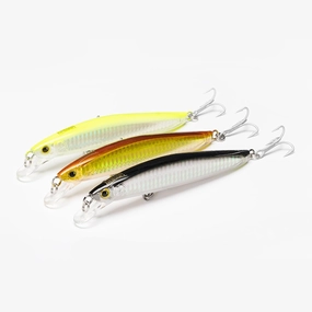 KINGDOM 6 Colors Minnow Lure 120/130mm Floating Fishing Bait 23/30g Strong Noise and Special Swimming Style Integrated Steel Wire Inside The Body Laser Eye-catching Appearance Fishing Plugs