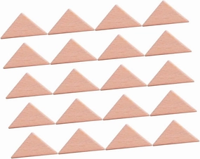Kisangel 20pcs Geometric Building Blocks for Safe Wooden for Early Education Creative Play and Skill Development for Home and Kindergarten Activities