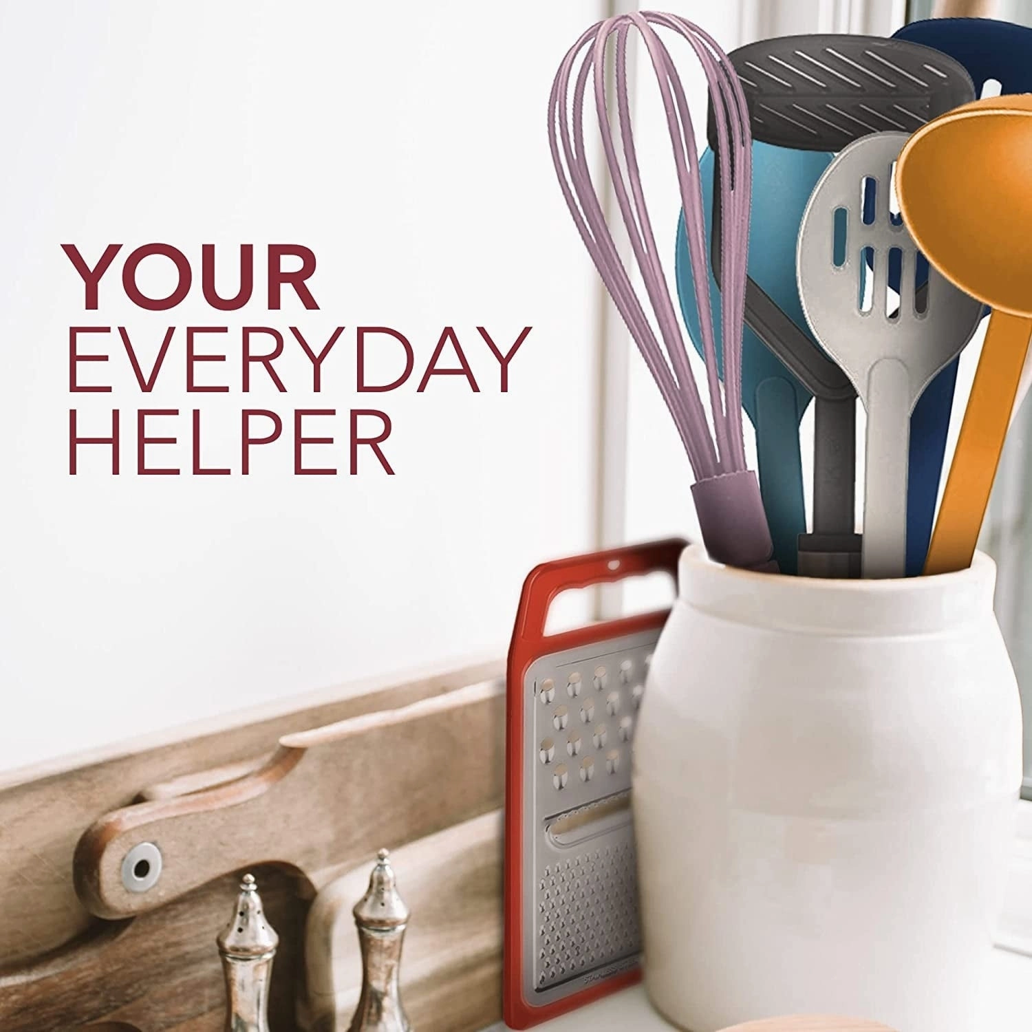 Kitchen Utensil Set, 24 Nylon and Stainless Steel Cooking Utensils