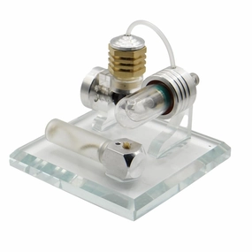 Kooteyybhyy Stirling Engine Model Kit, Balance Hot Air Stirling Engine Motor Model Set, DIY Assembly Stirling Motor Electricity Generator Stirling Engine Kit Gift for Adult