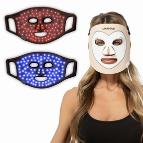 L’Masque LED Red Light Therapy Mask - Face Mask with Red Light, Blue Light, & Near Infrared Light Phototherapy - Treat Acne, Rejuvenate Skin, Reduce Wrinkles