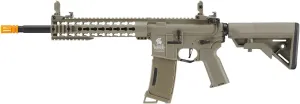 Lancer Tactical Gen 3 Keymod 10'' Nylon Polymer M4 Carbine w/Adjustable Stock (Programmable Fast Trigger & Mosfet)