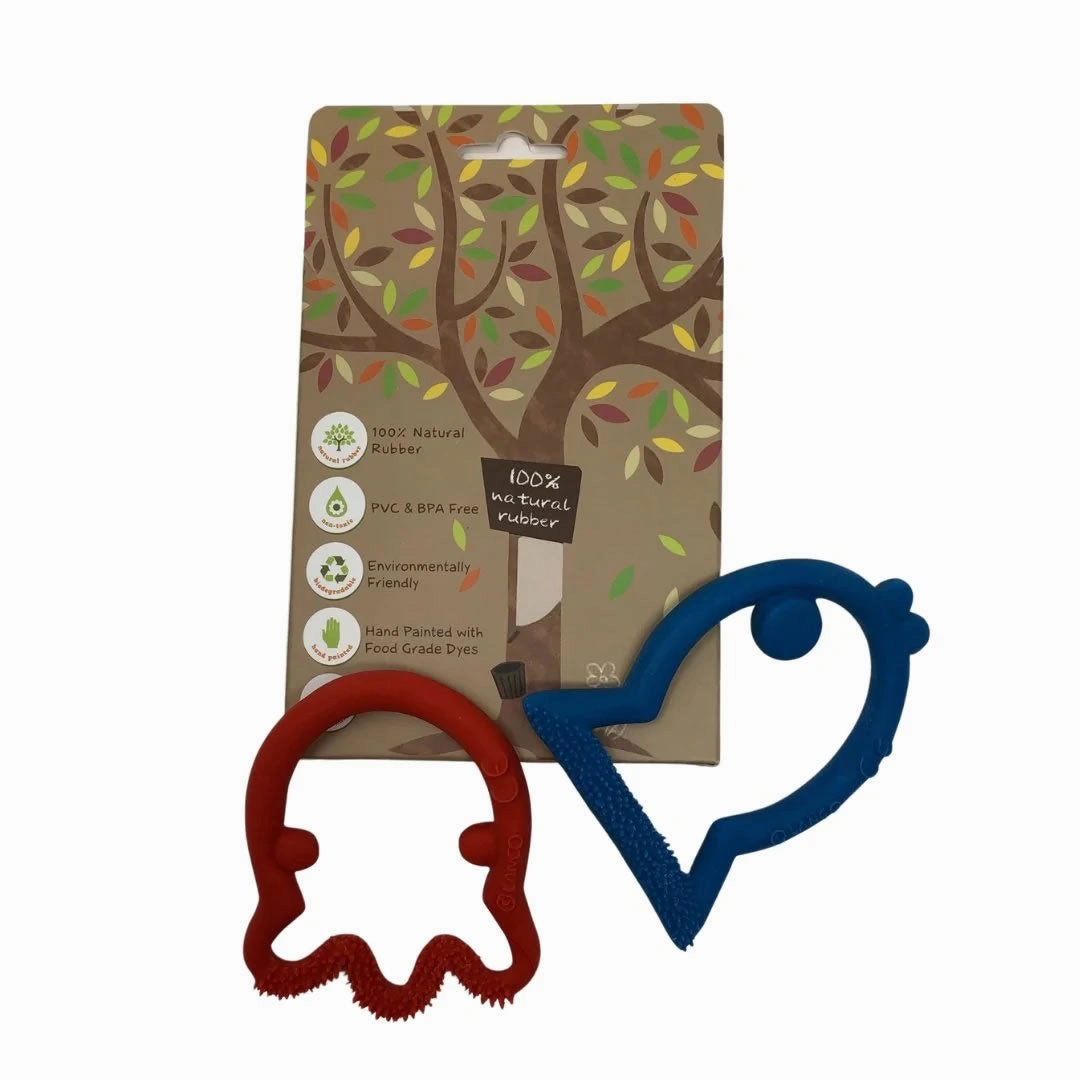 Lanco Natural Rubber Fish & Octopus Baby Teethers