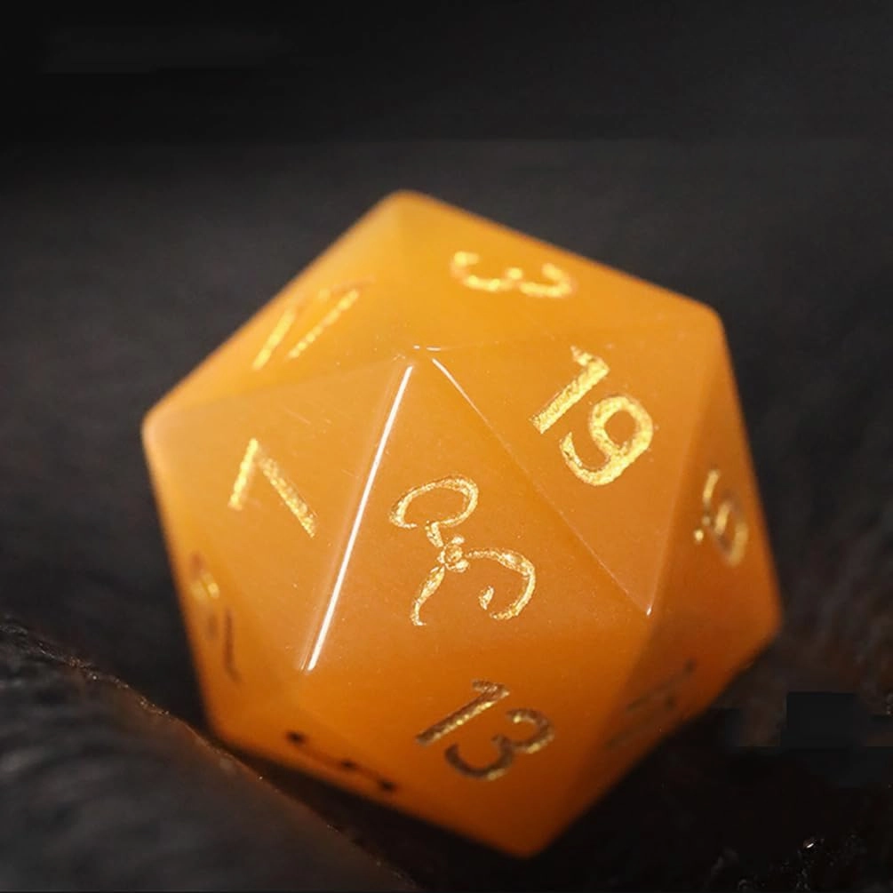 LANGWEI Role Playing Dice Sets, Pretty Golden Opal Polyhedral Dice, D&D Dice Set for TRPG Table Games Dungeons and Dragons Games,Creative Gifts,D20