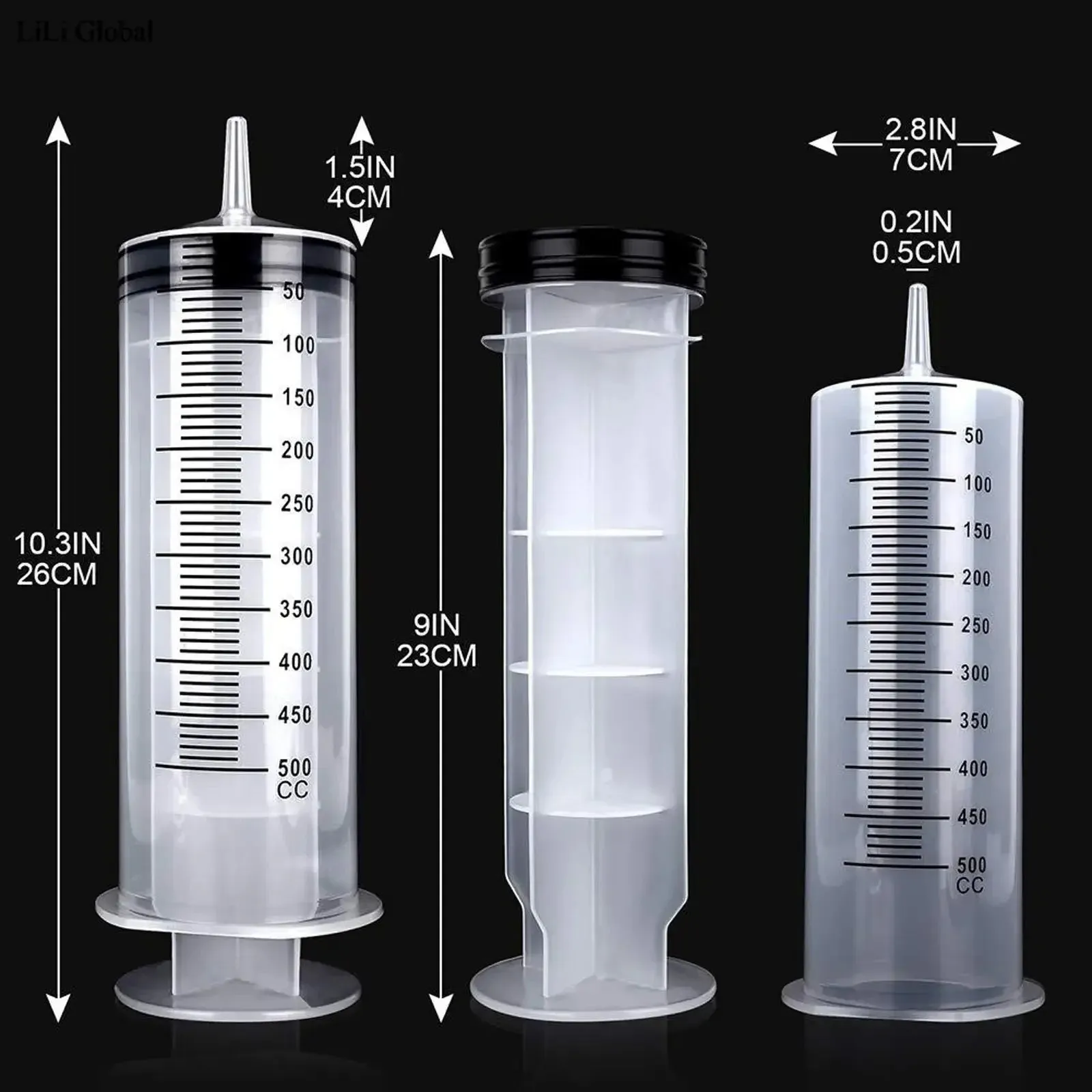 Large Reusable Feeding Syringe - 300/500ML for Dogs
