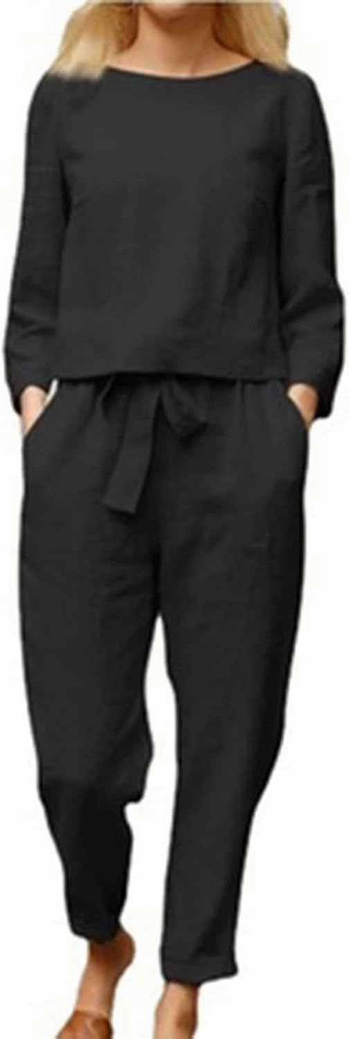 Lastesso Sweatsuits for Women Set 2 Piece Lightweight Loungewear Sets Matching Jogging Suit Casual Solid Track Suits Outfits
