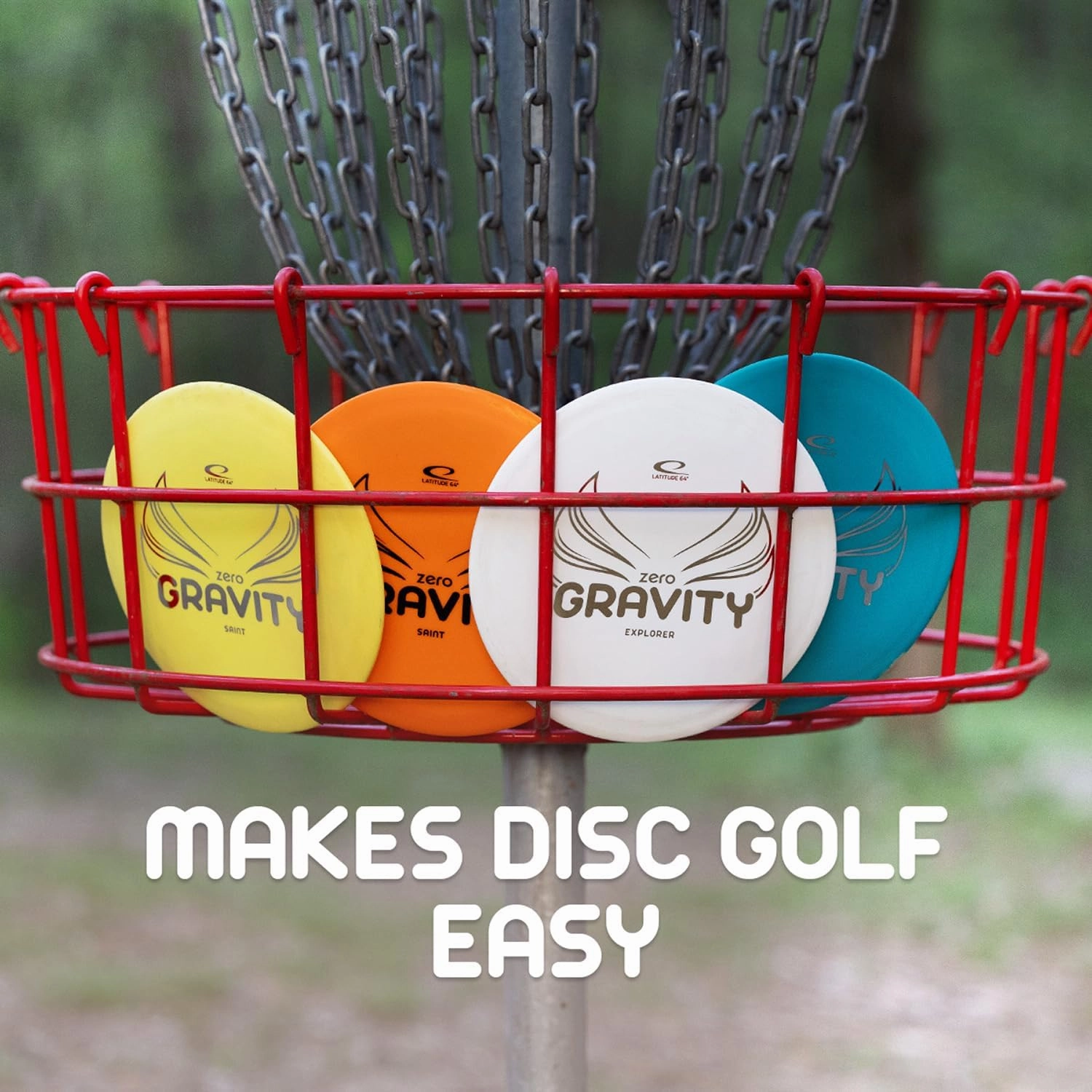 Latitude 64 Gravity Disc Golf Starter Set | 3 Piece Disc Golf Set | Pure, Fuse, Explorer | Lightweight, Floating Plastic for Longer Flights | Perfect for Beginners | 120-130g (Colors May Vary)