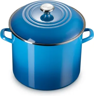 Le Creuset Enamel on Steel Traditional Stockpot, 16 qt., Marseille with Stainless Steel Knob