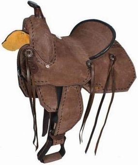 Leather Barrel Racing Western Horse Saddle Handmade Premium Horseback Comfort Riding Trail Equestrian Tooled Carved Horse Sdadles for Horse Riding Size: 10"-18" inches Seat, MOB258