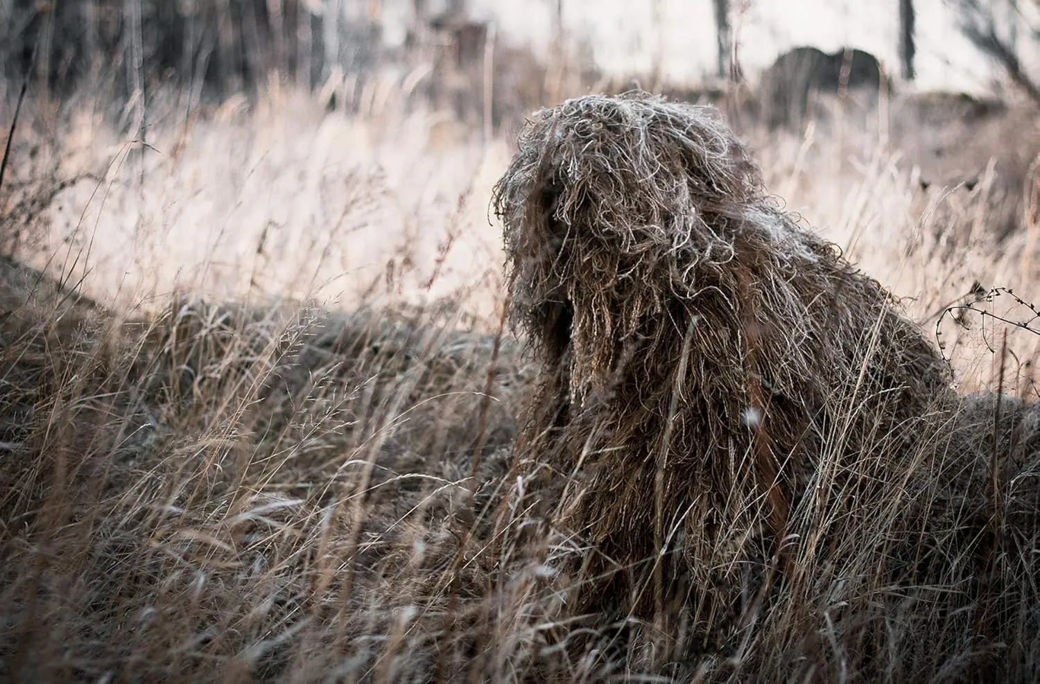 Lightweight Woodland Ghillie Suit Camo Sniper Jacket with Pants Set