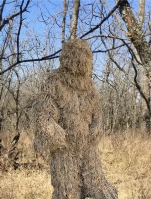 Lightweight Woodland Ghillie Suit Camo Sniper Jacket with Pants Set