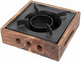 Lightweight Cast Alcohol Stove Compact Outdoor Cooking Stove for Camping Hiking and Picnics Multi-function Design for Adventurers