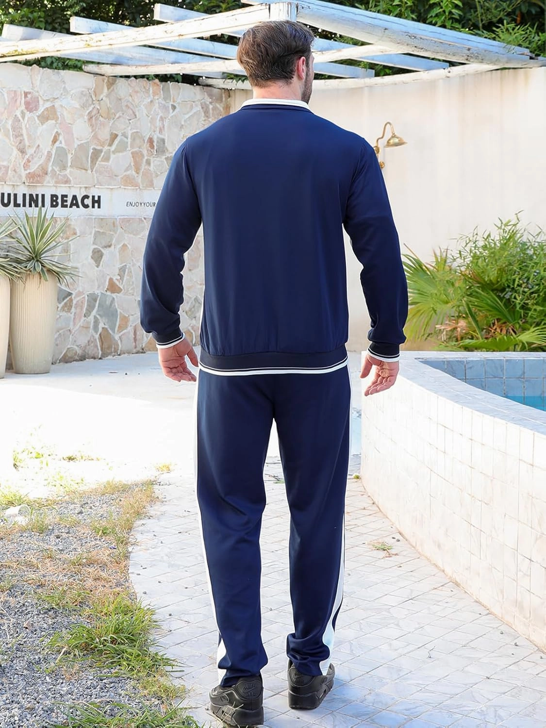 Litteking Men's Tracksuits 2 Piece Outfit Casual Long Sleeve Sweat Suit Set Full Zipper Sports Jogging Suits